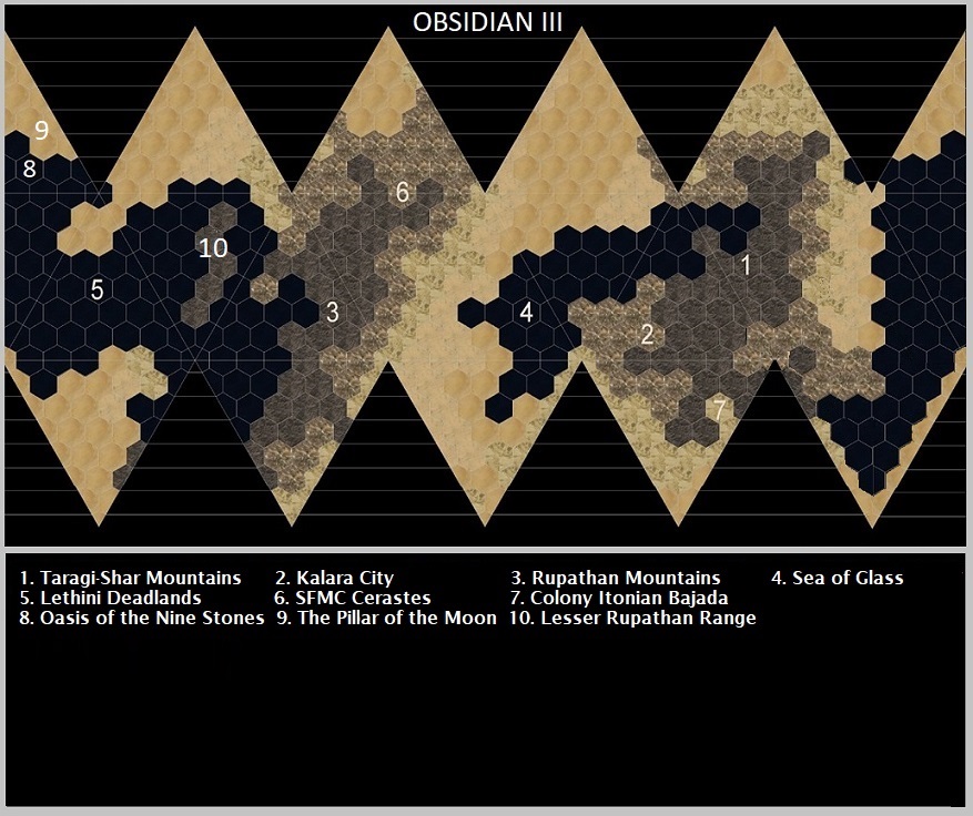Planetary Map of Obsidian III